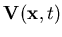 $\displaystyle {\bf V}({\bf x},t)$